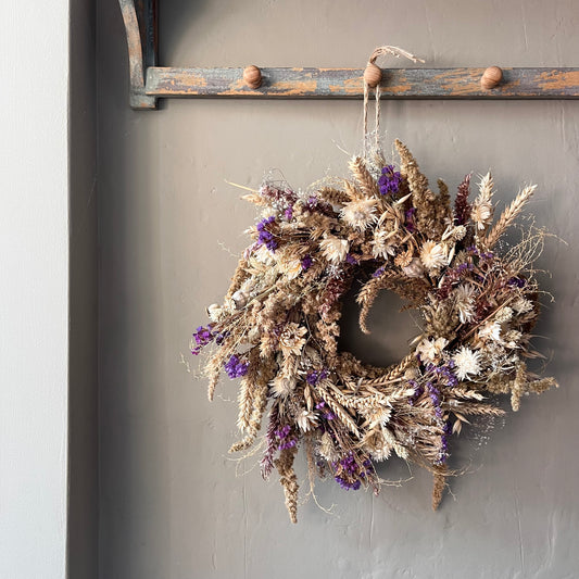 Dried flower wreath | Spring wreath | Summer country living | 34cm