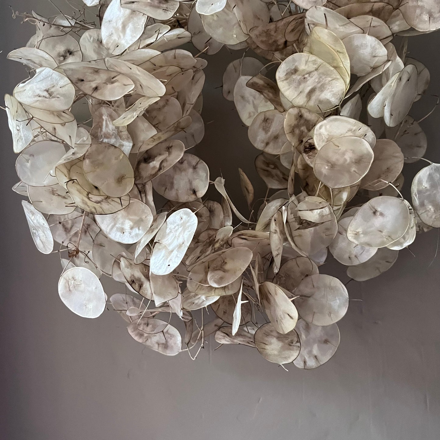 Winter flower wreath | Dried flowers | Farmhouse home | Country living | Seasonal Front door decor | Christmas Farmhouse wreath | 25cm