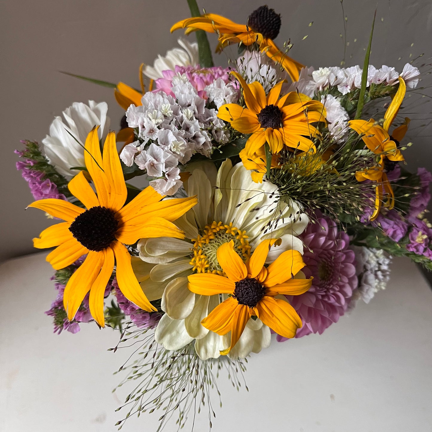 Jam jar posy