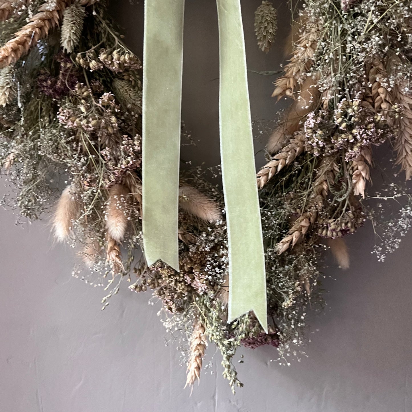 Dried Flower Easter Wreath | Spring Decor | Heart shaped wreath