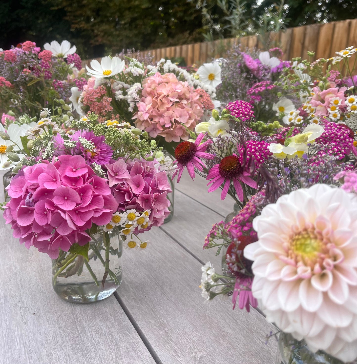 Jam jar posy