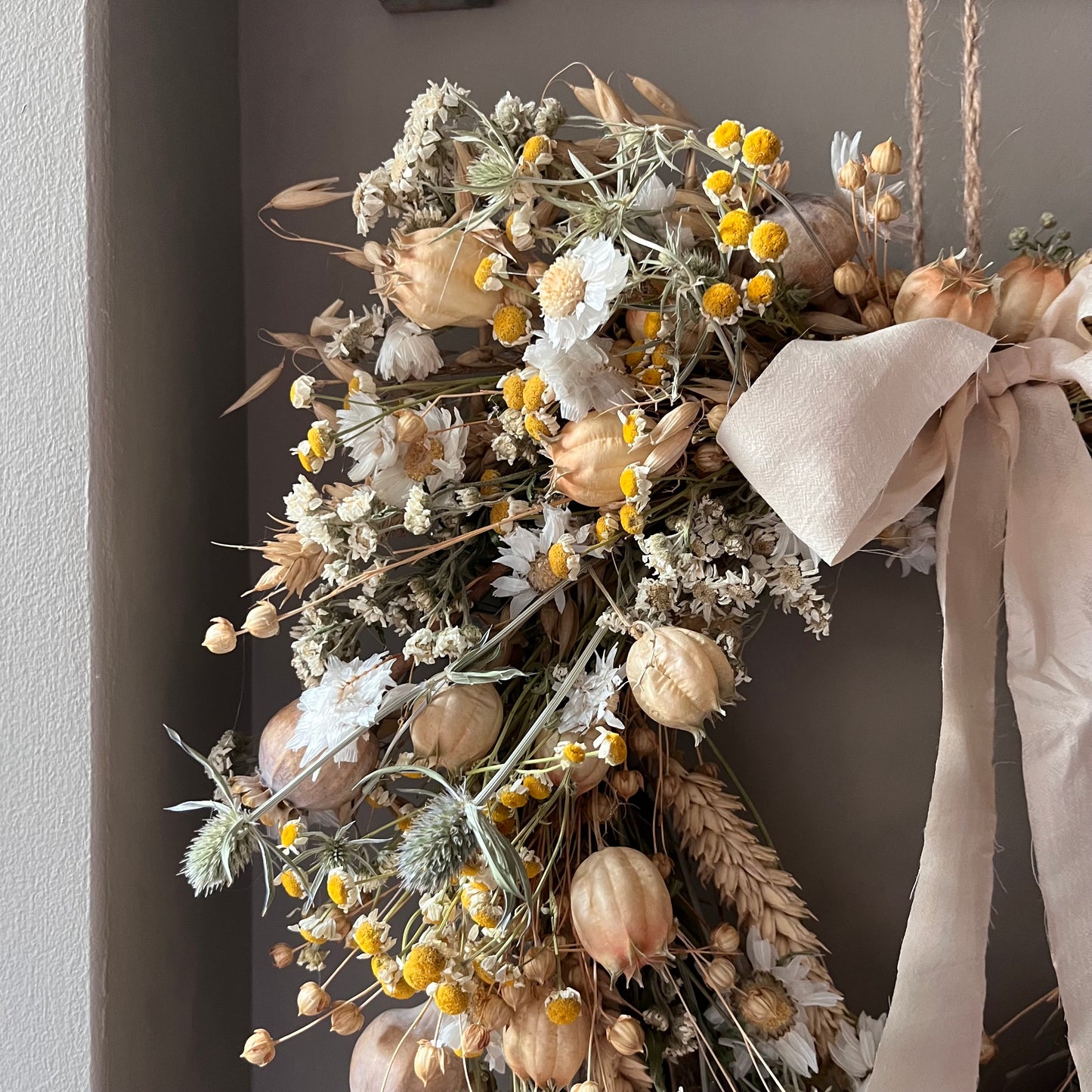 Dried Flower Autumn Wreath | Autumnal Decor | New home gift