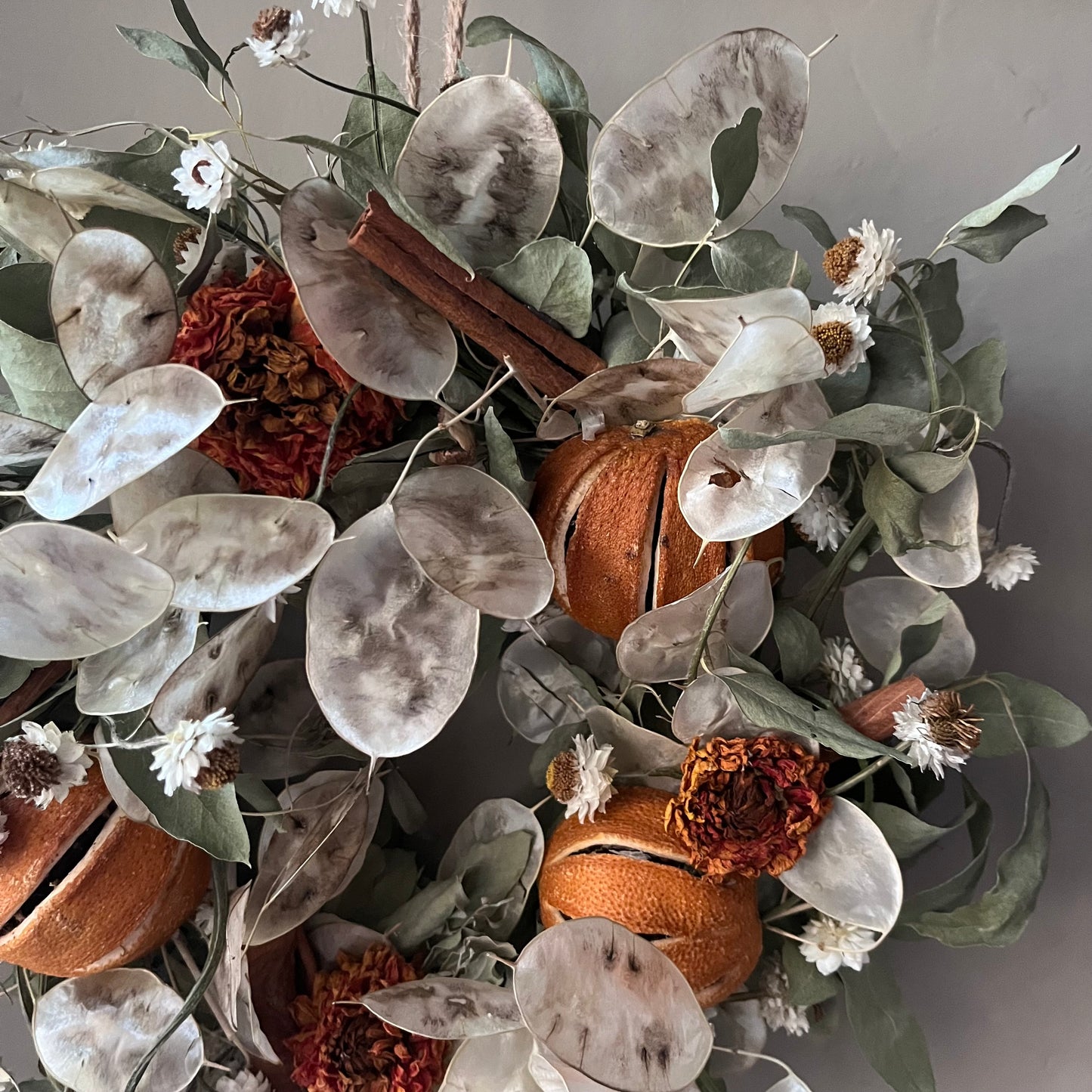 Dried flower wreath | Summer Farm house decor | 22cm