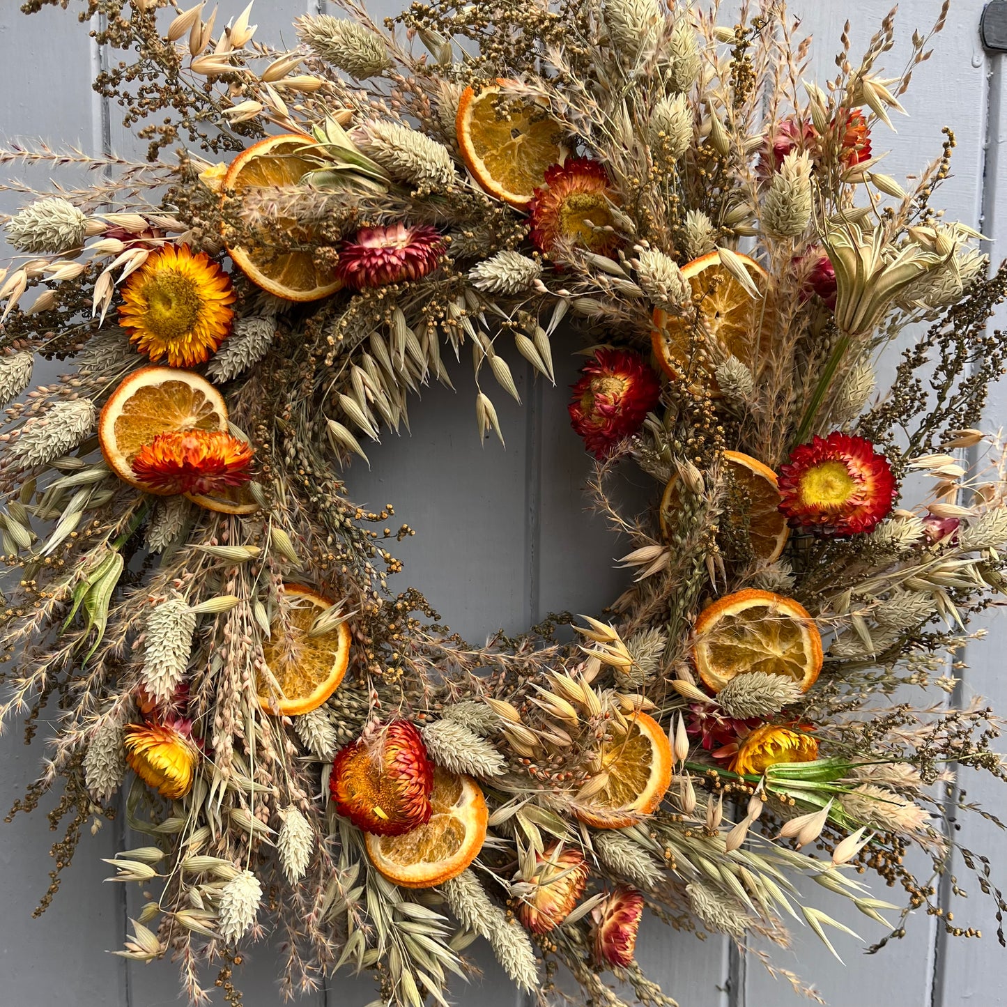 Dried flower wreath making kit | Christmas wreath making | Winter wreath | Make your own | Craft kits | 25cm wreath