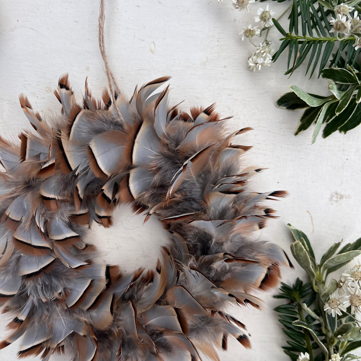 Baubles | Feather baubles | Christmas decorations | Farmhouse Christmas decor | Tree ornament | Country side Christmas | Natural Christmas