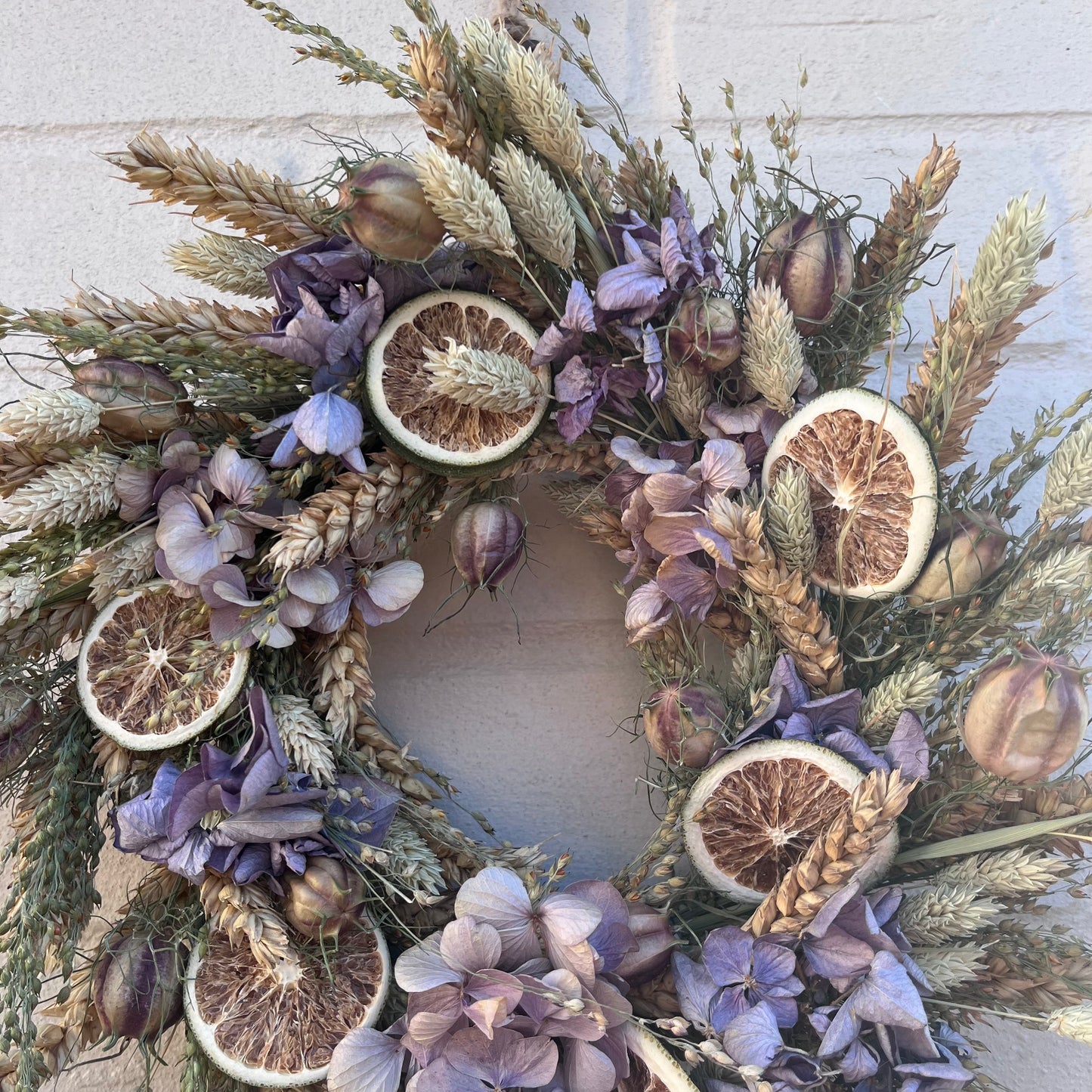 Everlasting flower | Winter inspired decor | Winter dried flowers | Small Dried Flower Wreath | Everlastings | Christmas Home Decor | 25cm