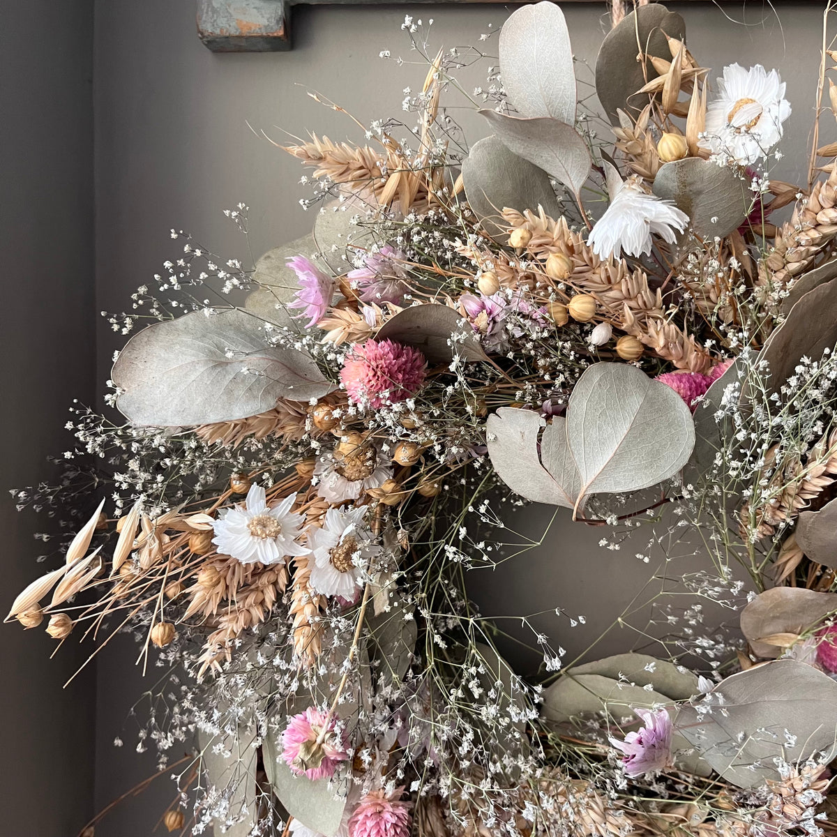 Dried Flower Wreath | Autumn Decor | 28cm