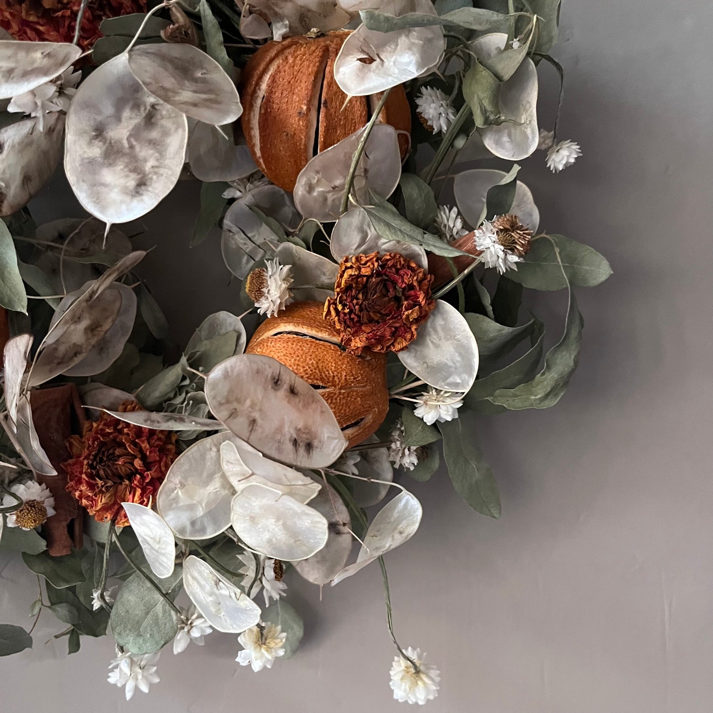 Dried flower wreath | Summer Farm house decor | 22cm
