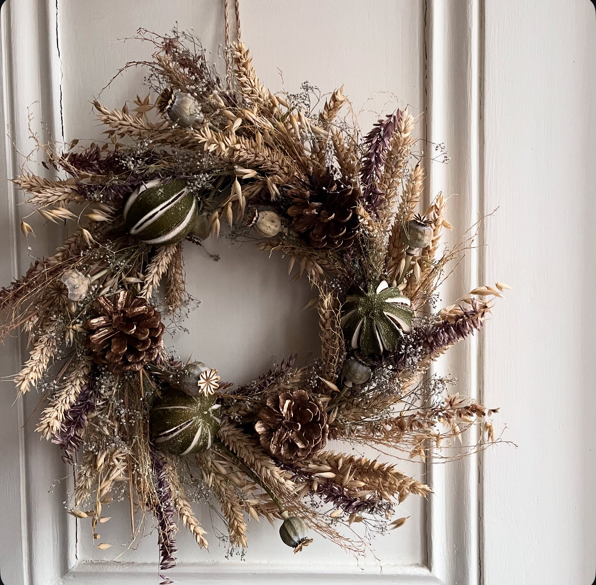 Dried flower wreath making kit | Christmas wreath making | Winter wreath | Make your own | Craft kits | 25cm wreath