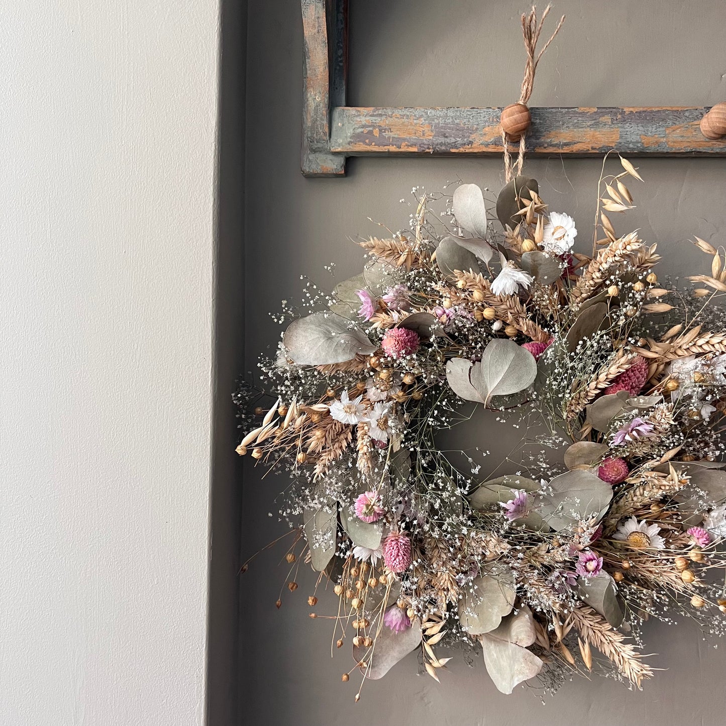 Dried Flower Wreath | Autumn Decor | 28cm
