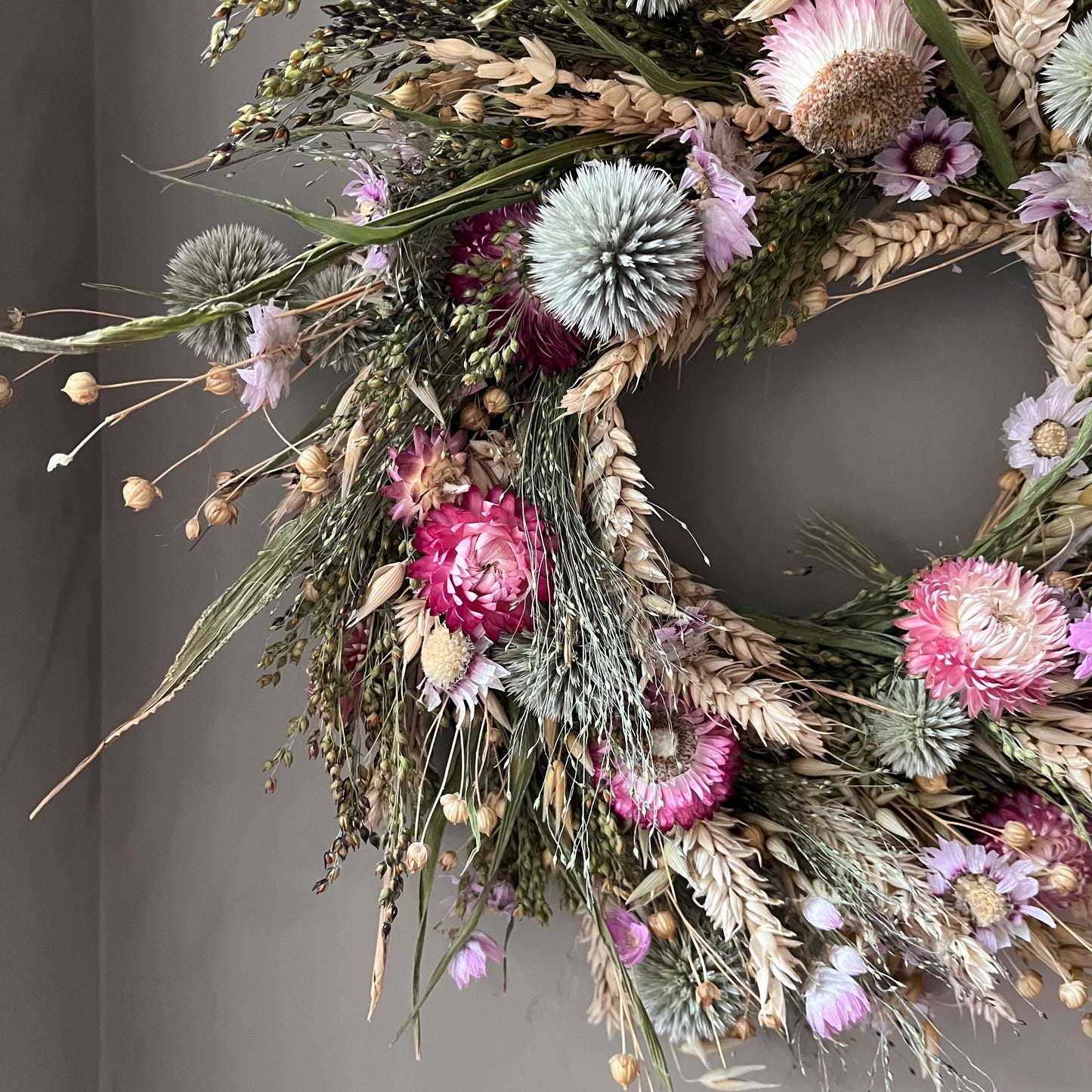 Dried Flower Cottage Wreath- 28cm