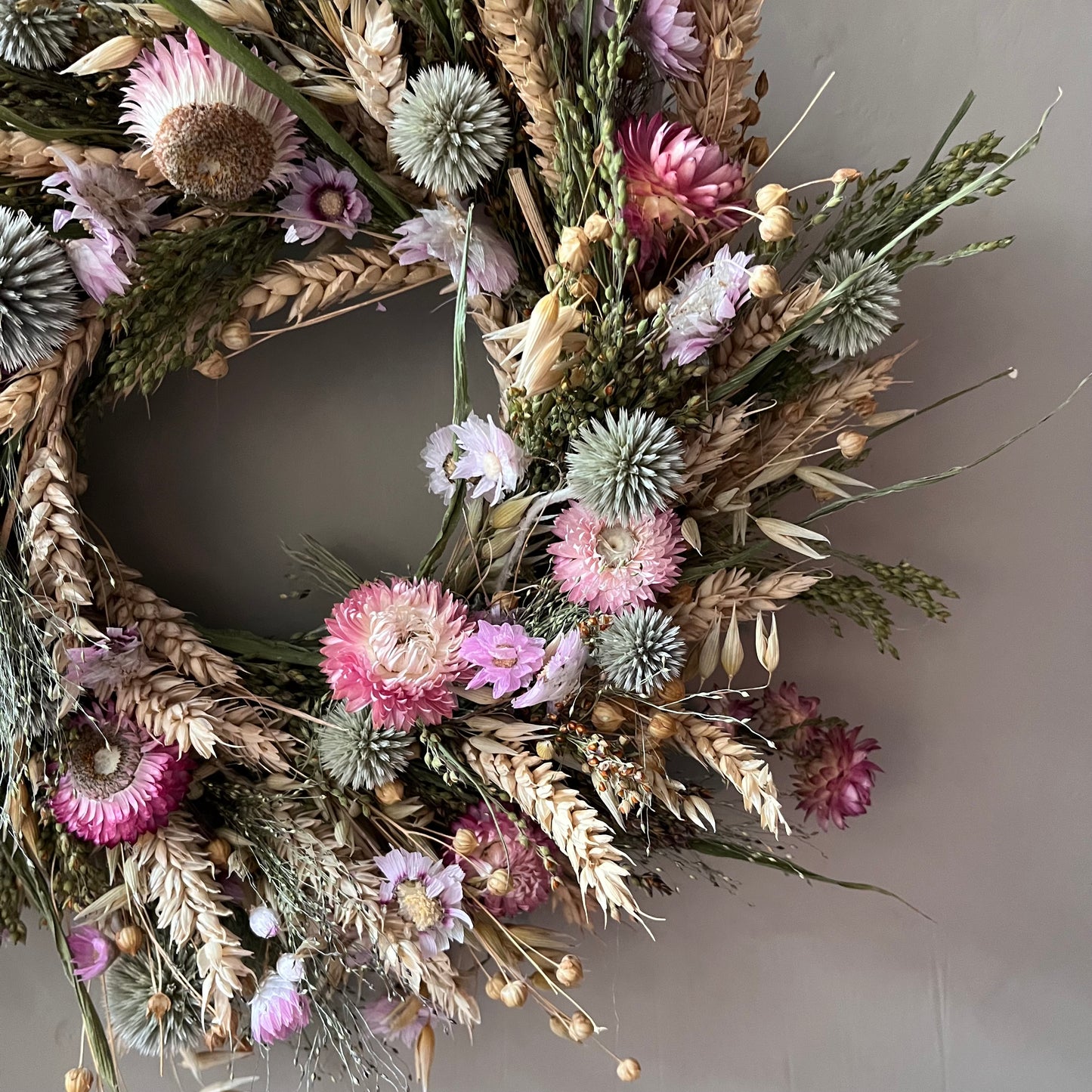 Dried Flower Cottage Wreath- 28cm