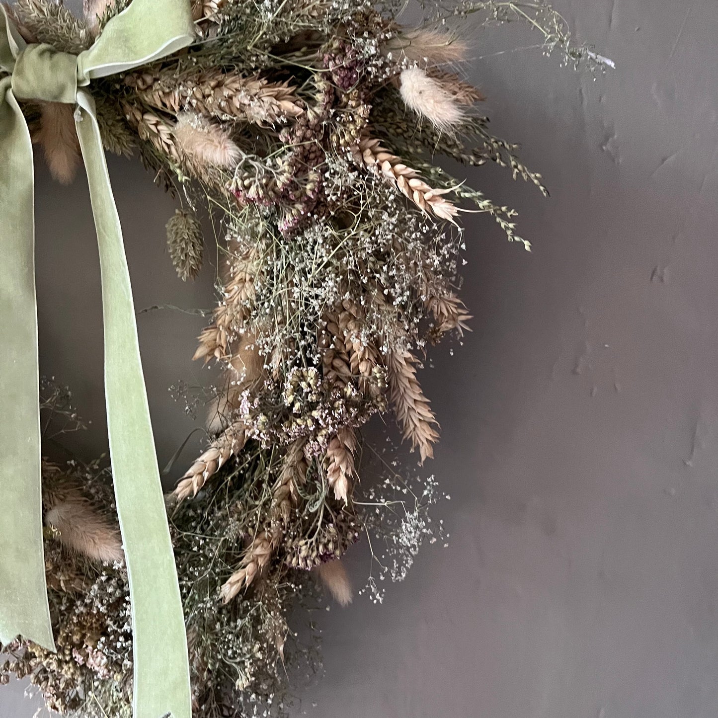 Dried Flower Easter Wreath | Spring Decor | Heart shaped wreath