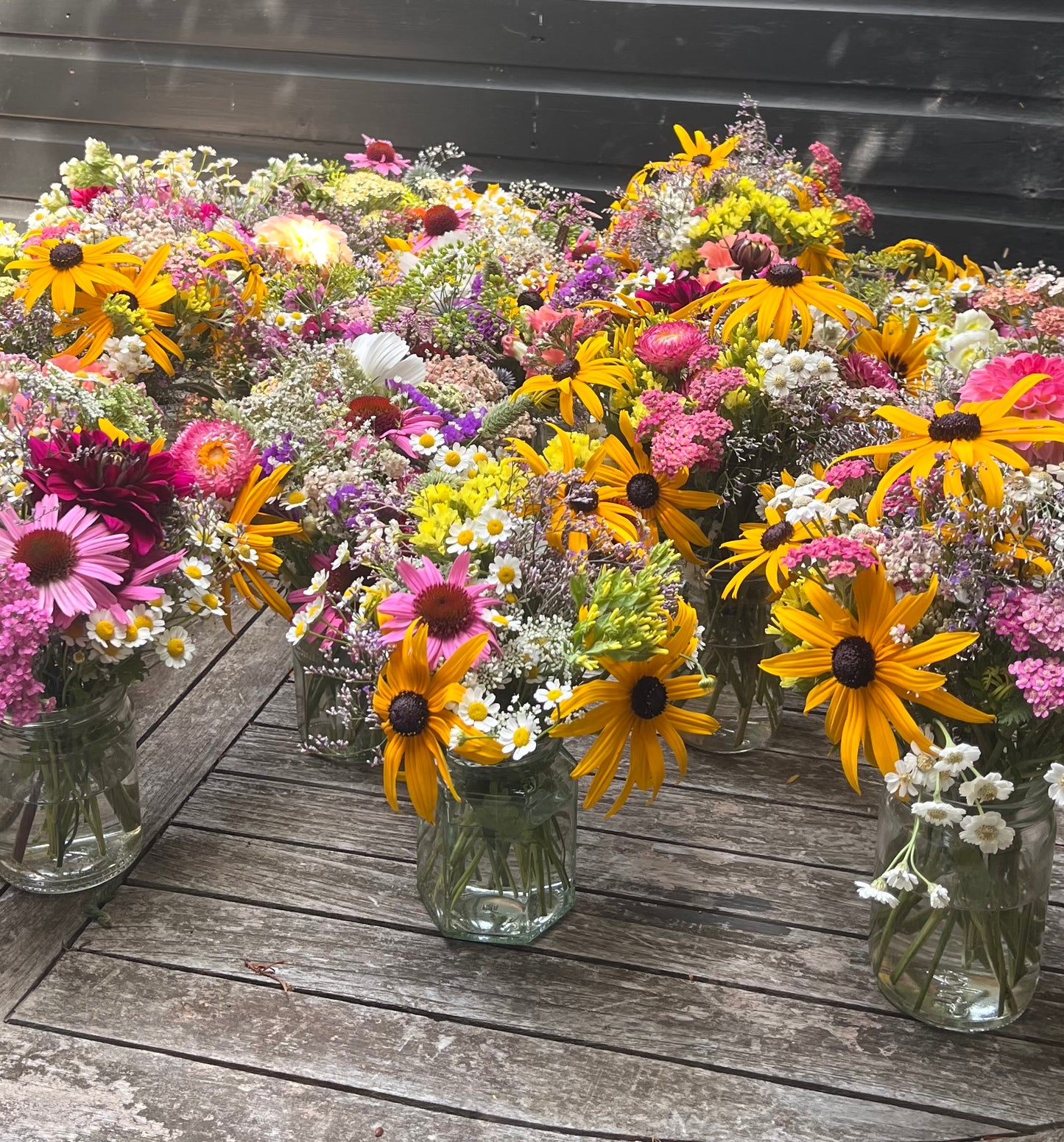 Jam jar posy