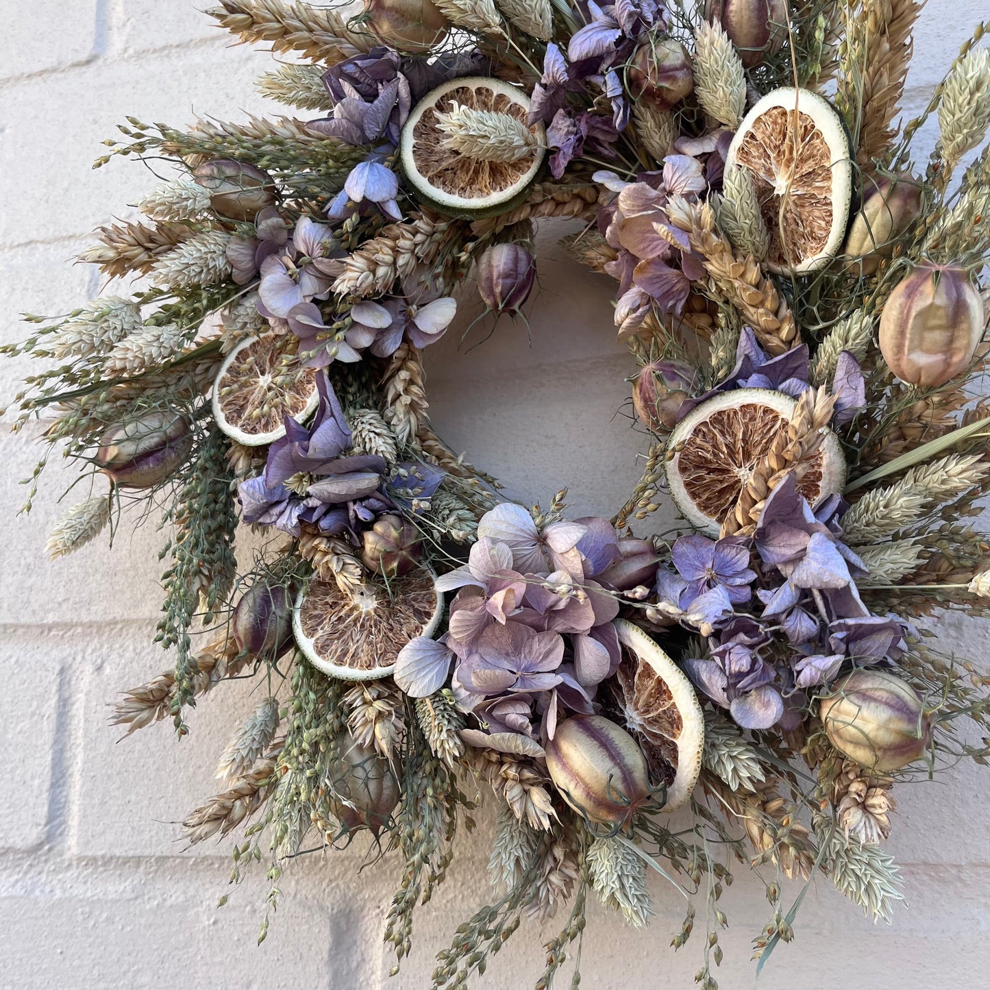 Everlasting flower | Winter inspired decor | Winter dried flowers | Small Dried Flower Wreath | Everlastings | Christmas Home Decor | 25cm