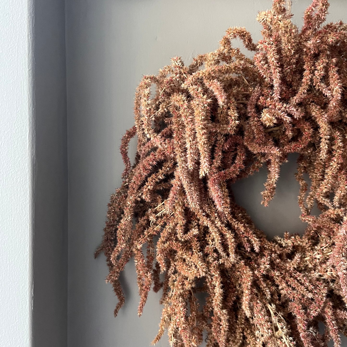 Autumn Dried Flower Wreath: Everlasting Floral Decor, 25cm