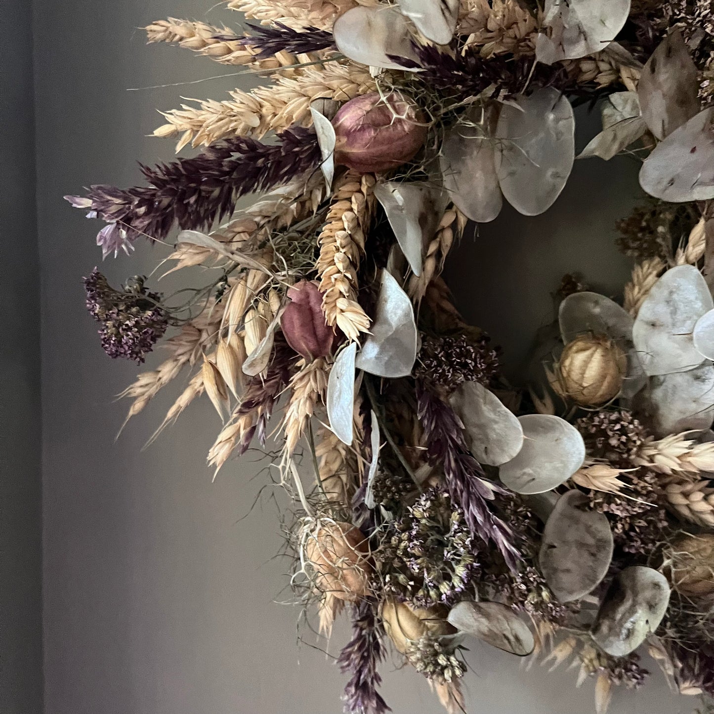 Dried flower wreath | Farmhouse style | Country living | Farmhouse wreath | Spring wreath | 25cm