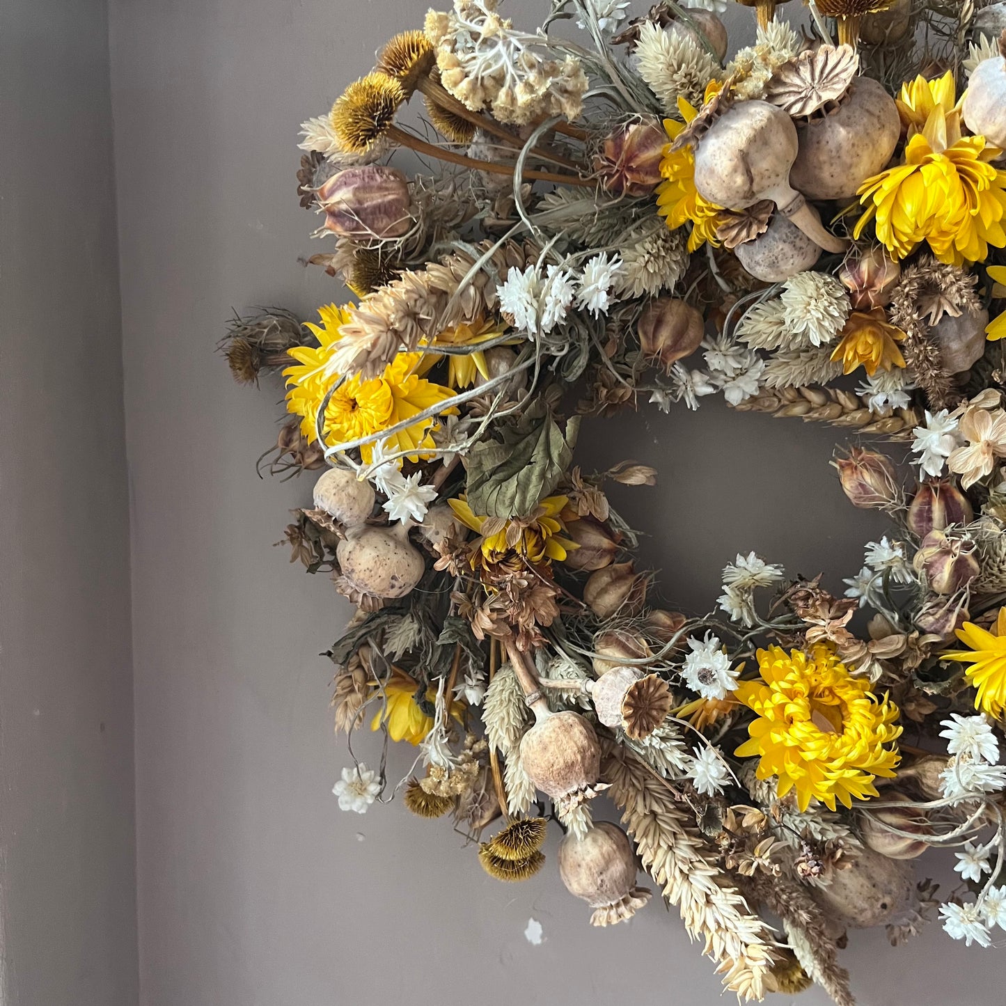 Everlasting dried flowers| Autumn inspired decor | Autumn dried flowers | Fall wreath | Fall inspired decor | Small Dried Flower | 25cm