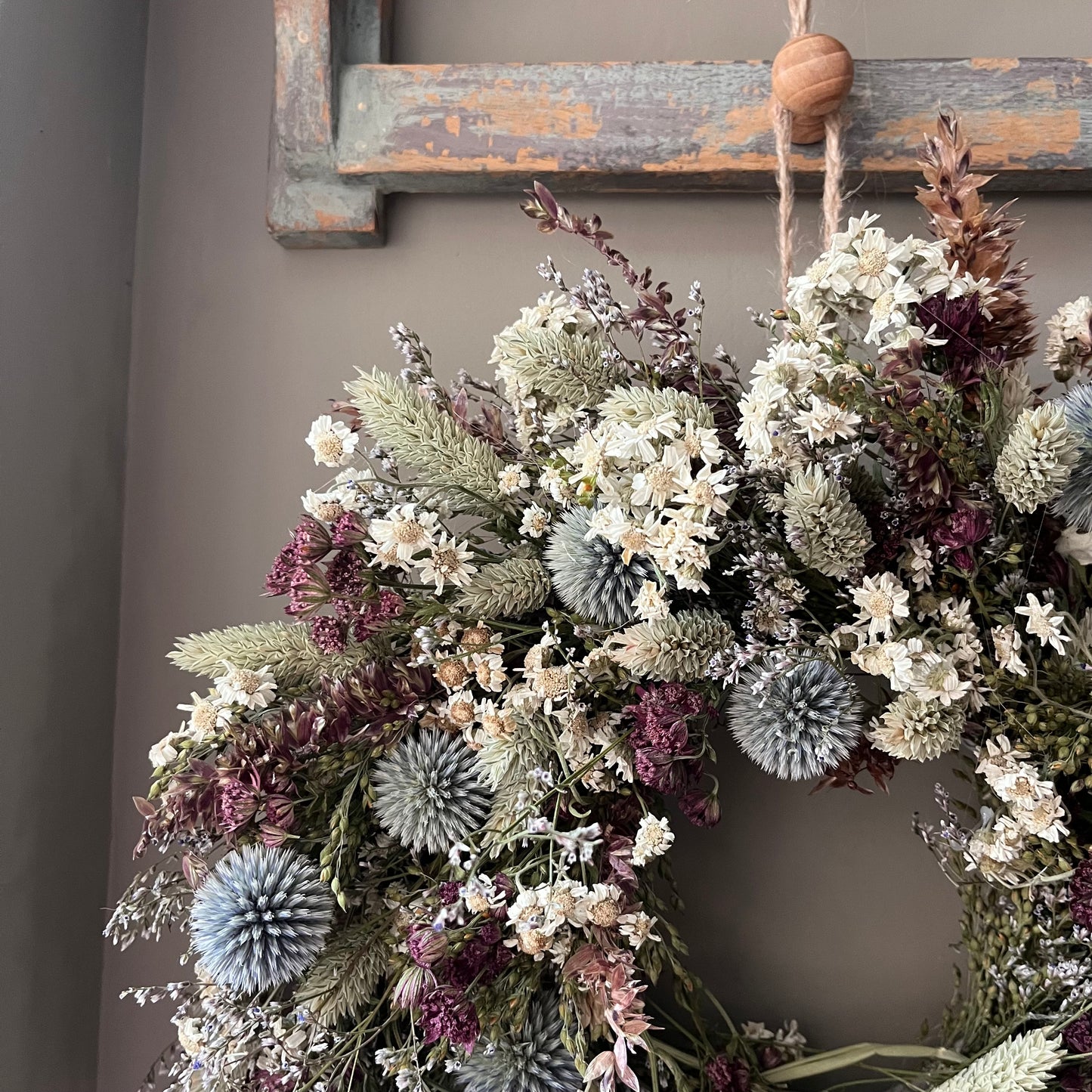 Dried Flower Winter Wreath- 28cm
