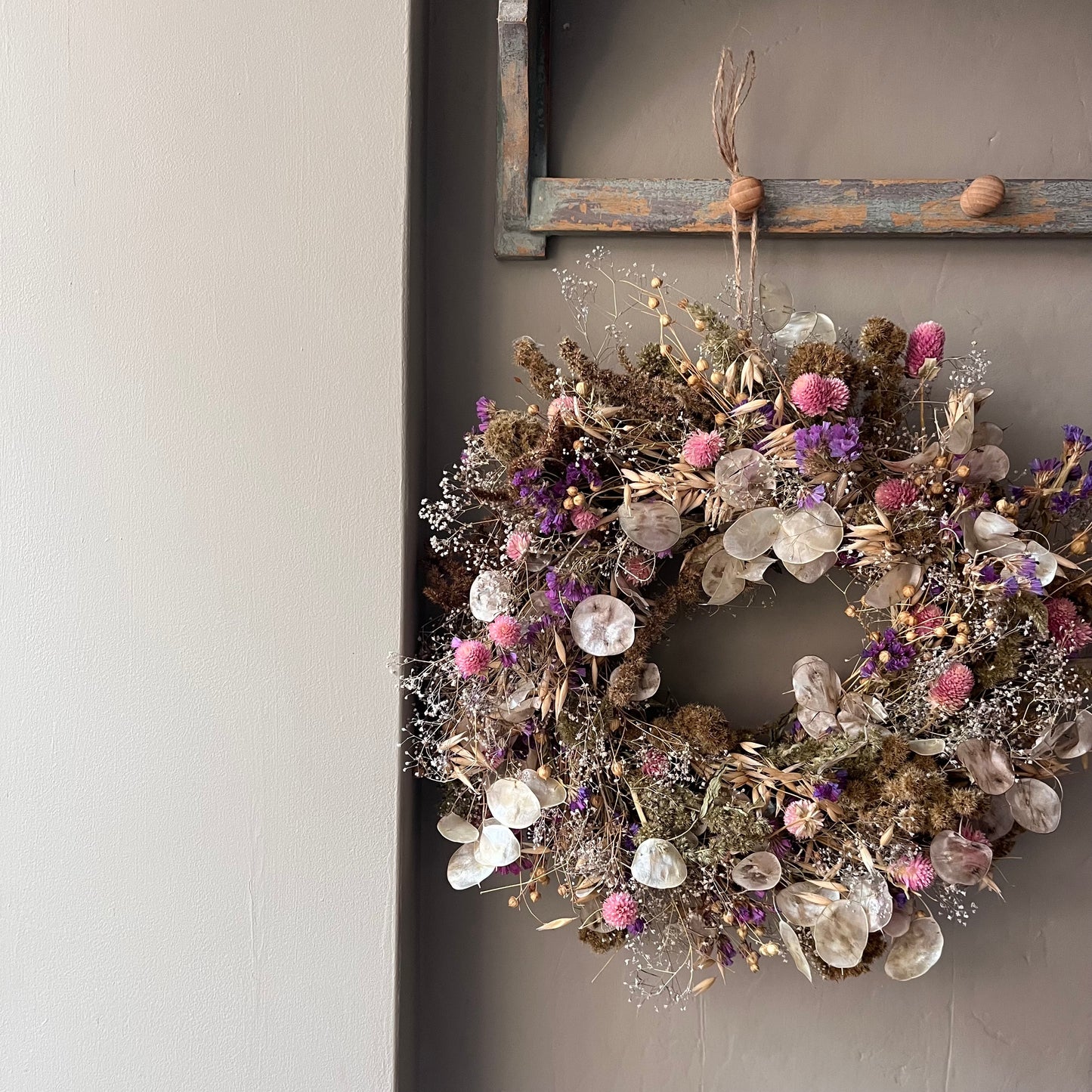 Floral Summer wreath | Dried flowers - 34cm