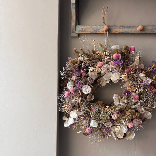Floral Summer wreath | Dried flowers - 34cm