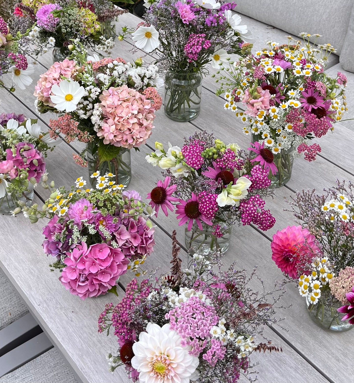 Jam jar posy