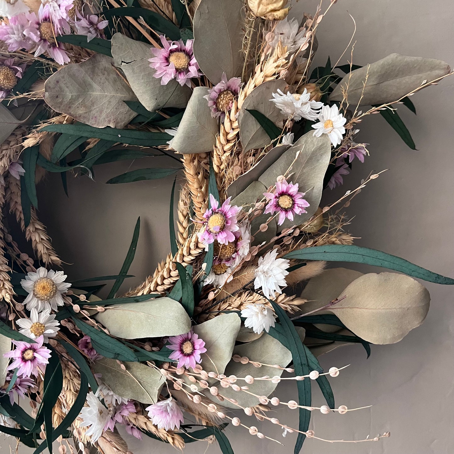 Dried flower spring wreath | Spring/ summer wreath- 34cm