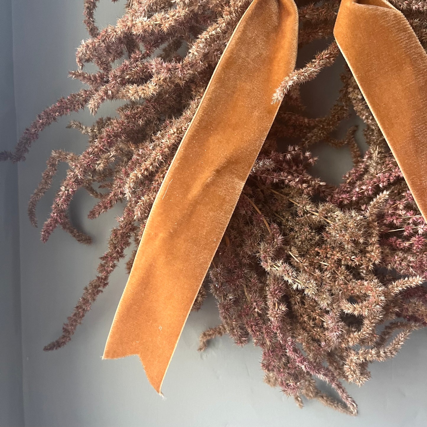 Spring flower wreath | Dried flowers | Farmhouse home | 25cm