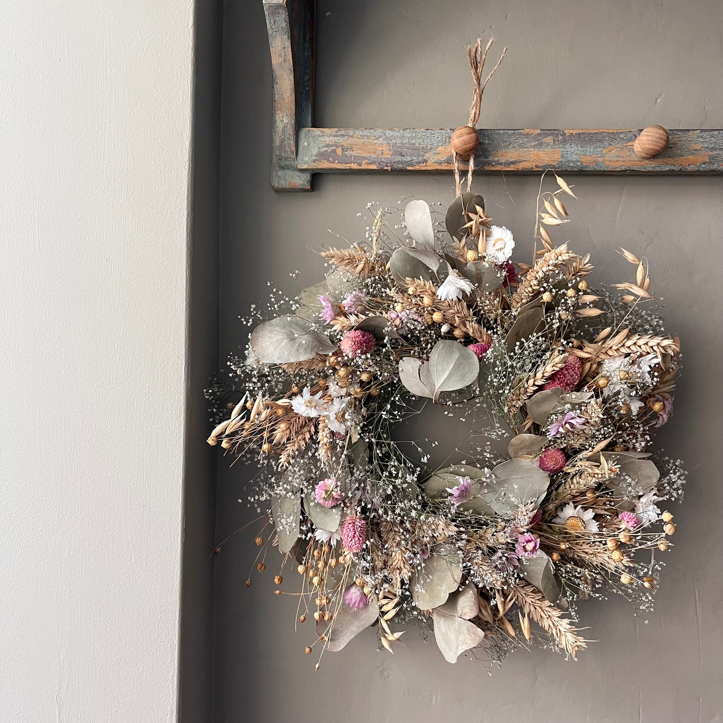 Dried Flower Wreath | Autumn Decor | 28cm