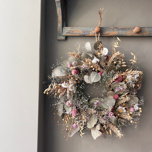Dried Flower Wreath | Autumn Decor | 28cm