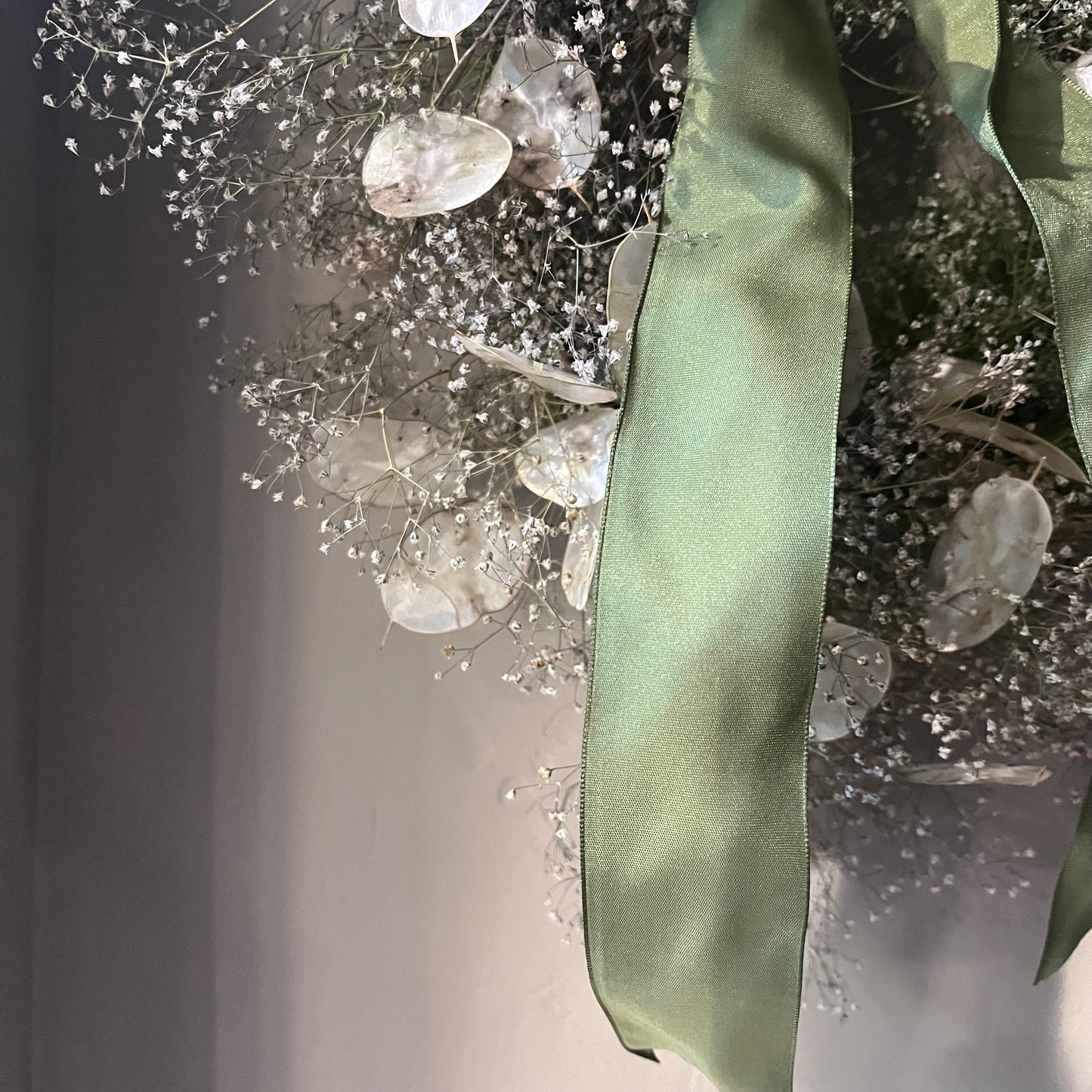 Dried Flower Wreath | Farmhouse Style Winter Decor (25cm)