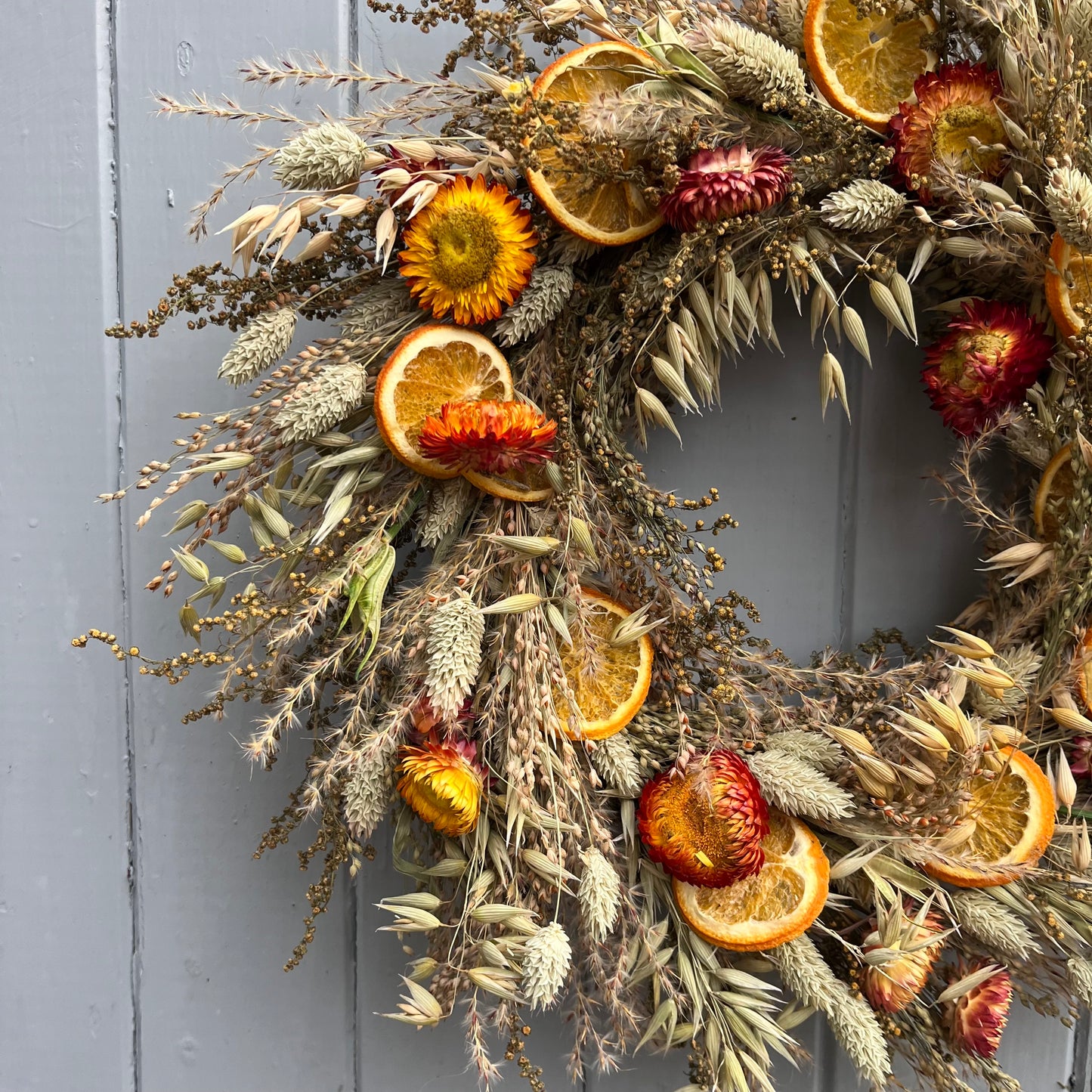 Dried flower wreath making kit | Christmas wreath making | Winter wreath | Make your own | Craft kits | 25cm wreath