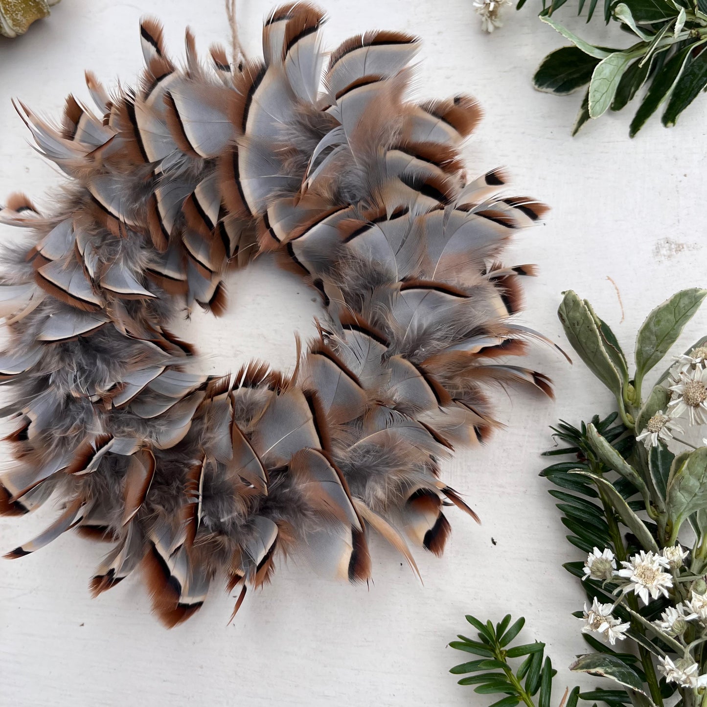 Baubles | Feather baubles | Christmas decorations | Farmhouse Christmas decor | Tree ornament | Country side Christmas | Natural Christmas