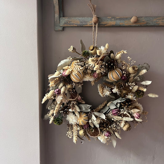 Dried flower wreath | Everlasting flower | Farmhouse style | Farmhouse home | Country living | Farmhouse wreath | Flower wreath | 30cm