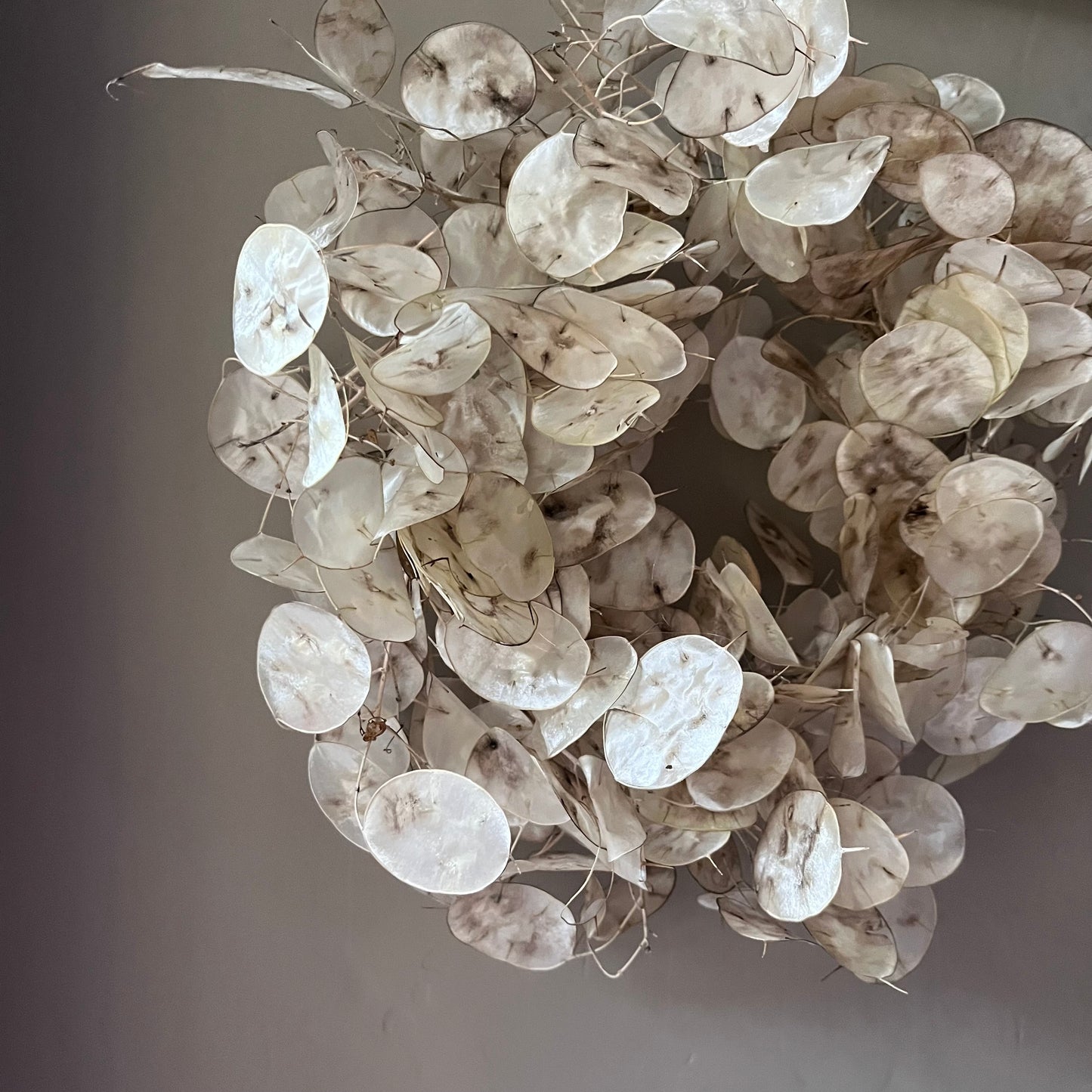Winter flower wreath | Dried flowers | Farmhouse home | Country living | Seasonal Front door decor | Christmas Farmhouse wreath | 25cm