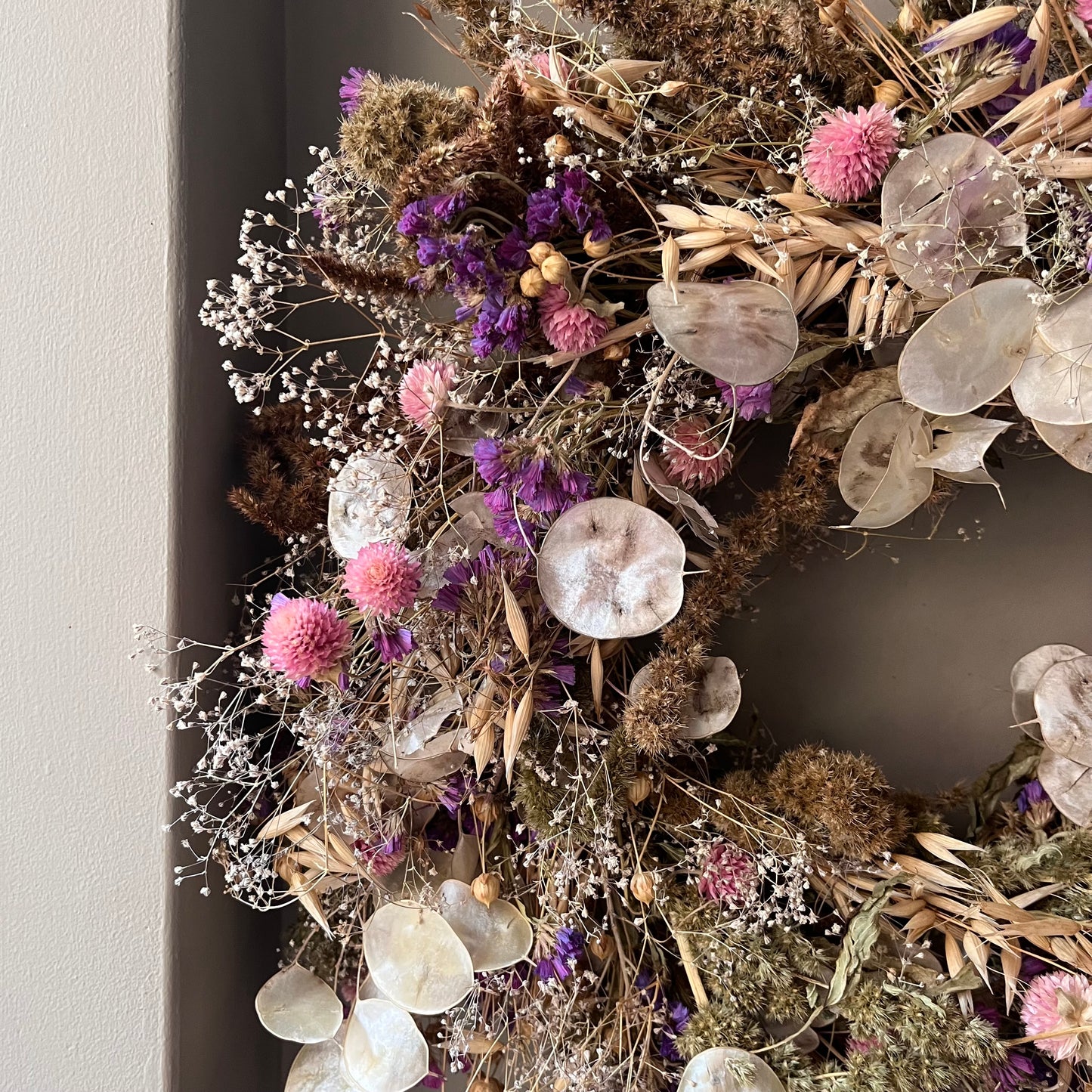 Floral Summer wreath | Dried flowers - 34cm