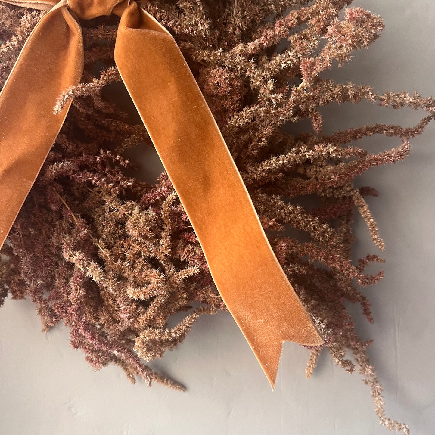 Spring flower wreath | Dried flowers | Farmhouse home | 25cm