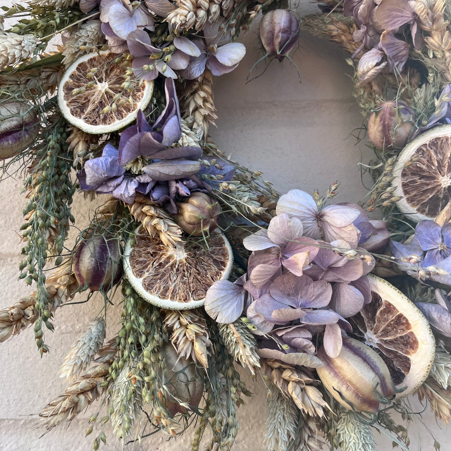 Everlasting flower | Winter inspired decor | Winter dried flowers | Small Dried Flower Wreath | Everlastings | Christmas Home Decor | 25cm