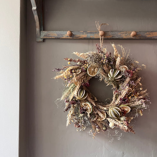 Dried flower spring wreath | Spring/ summer wreath- 34cm