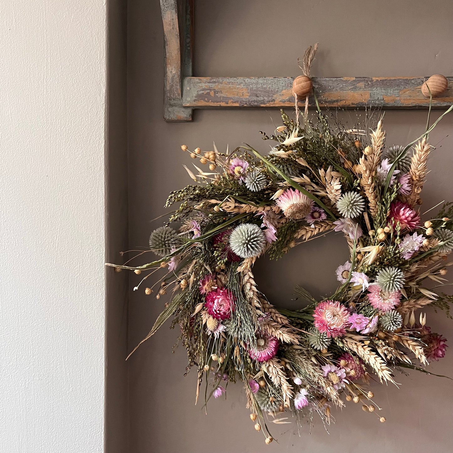 Dried Flower Cottage Wreath- 28cm