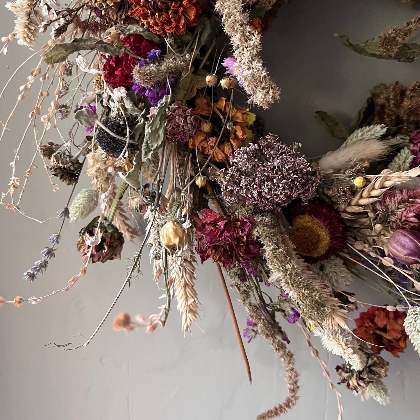 Dried flower spring wreath | Spring/ summer wreath- 34cm