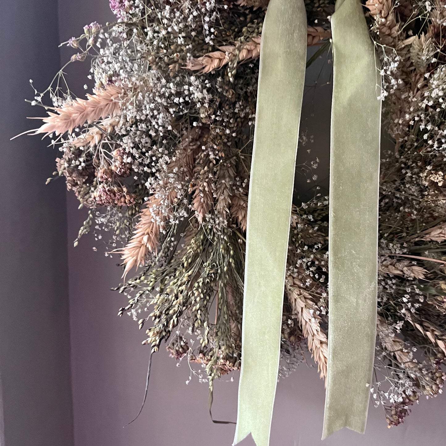 Autumn Dried Flower Wreath: Everlasting Floral Decor, 25cm