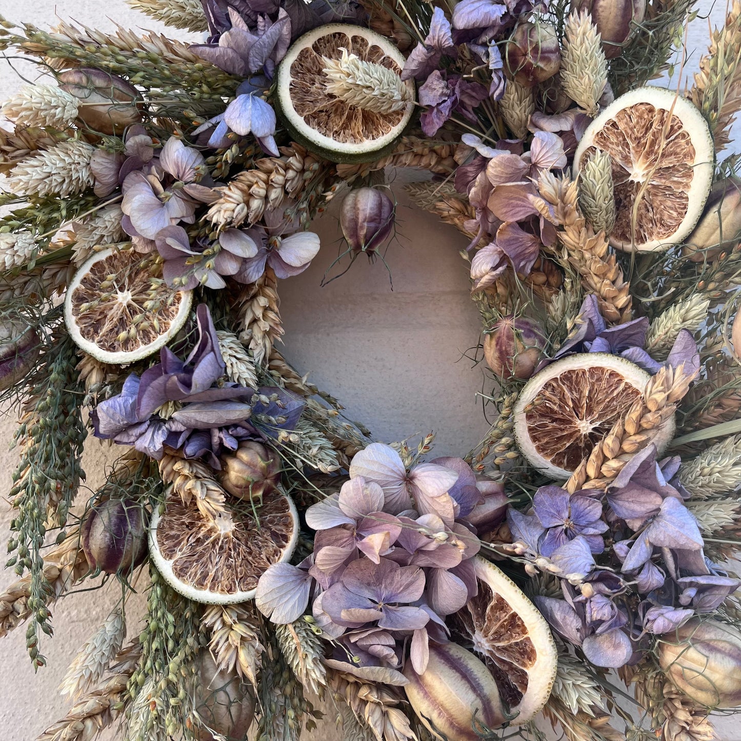 Everlasting flower | Winter inspired decor | Winter dried flowers | Small Dried Flower Wreath | Everlastings | Christmas Home Decor | 25cm