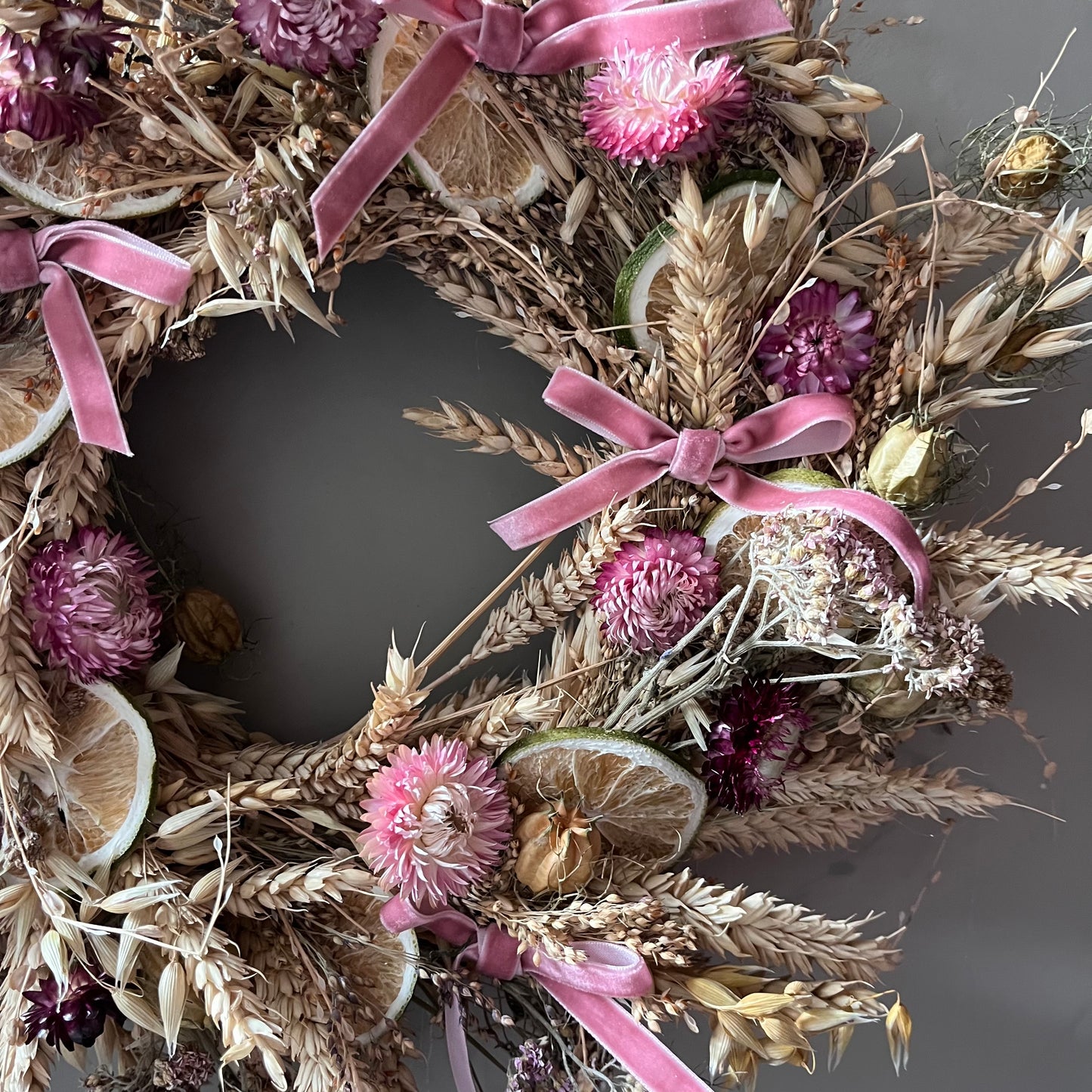 Dried flower spring wreath | Spring/ summer wreath- 34cm