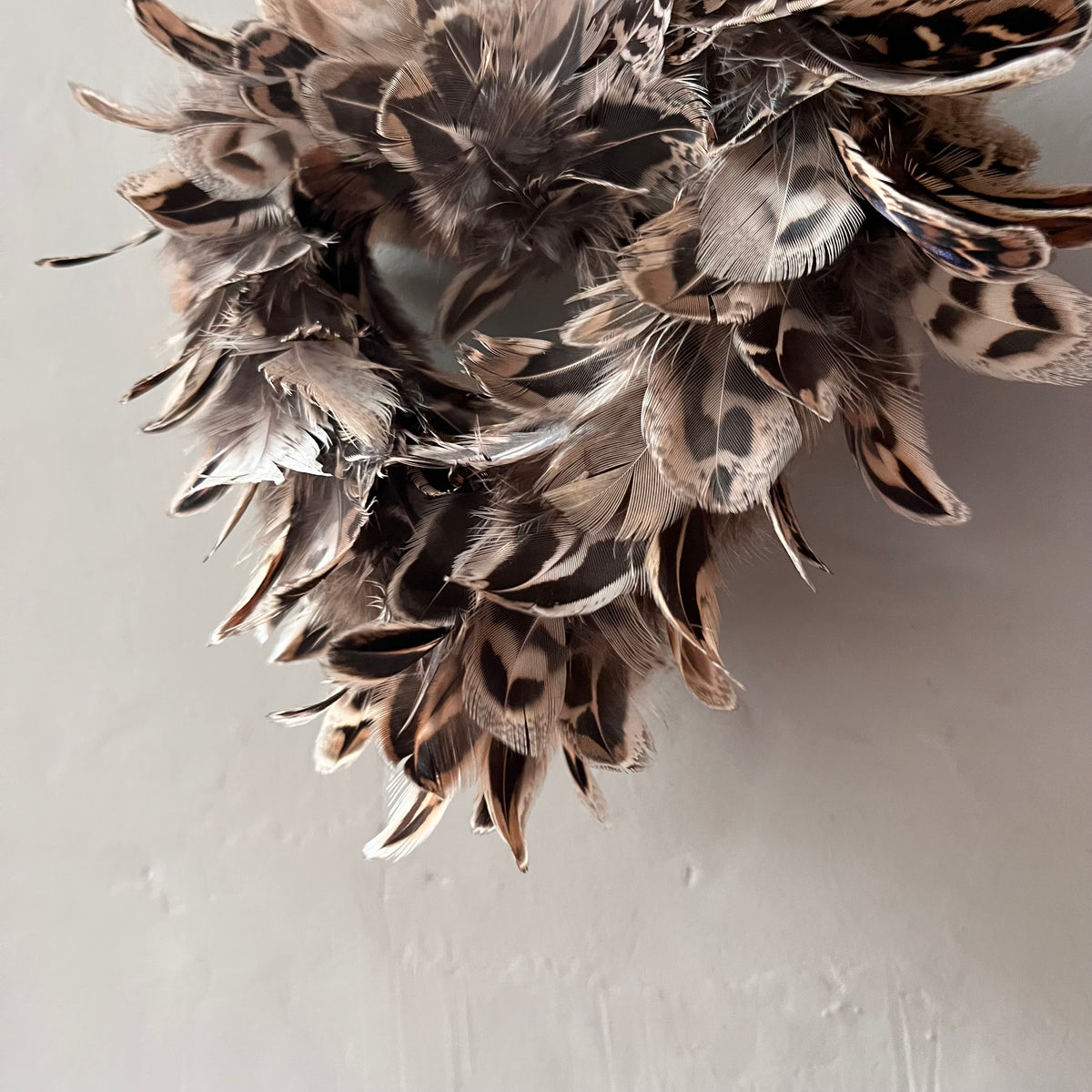 Heart feather bauble | Country living Christmas | Heart tree decoration | 13cm