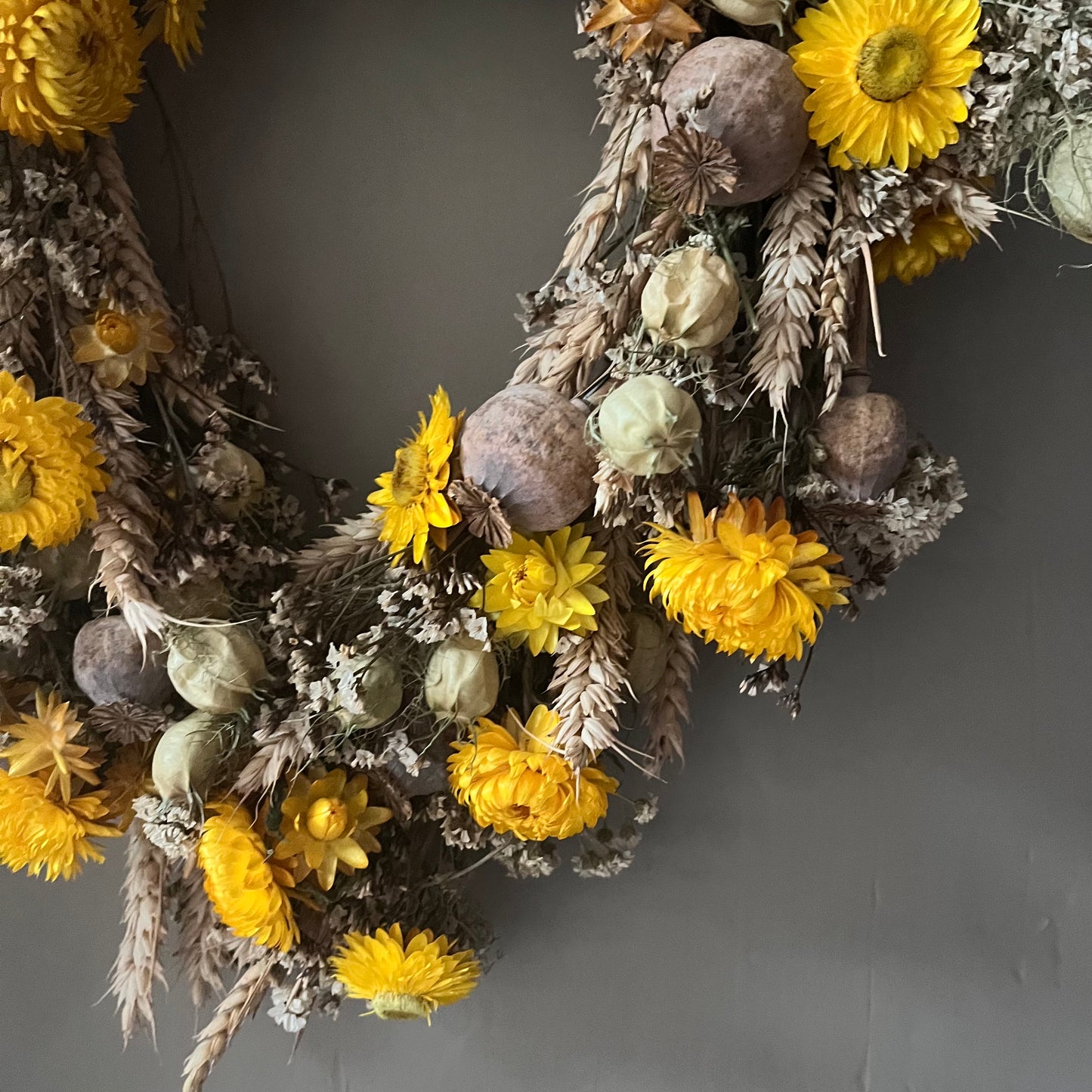 Dried Flower heart Wreath | Spring Decor | Valentines gift