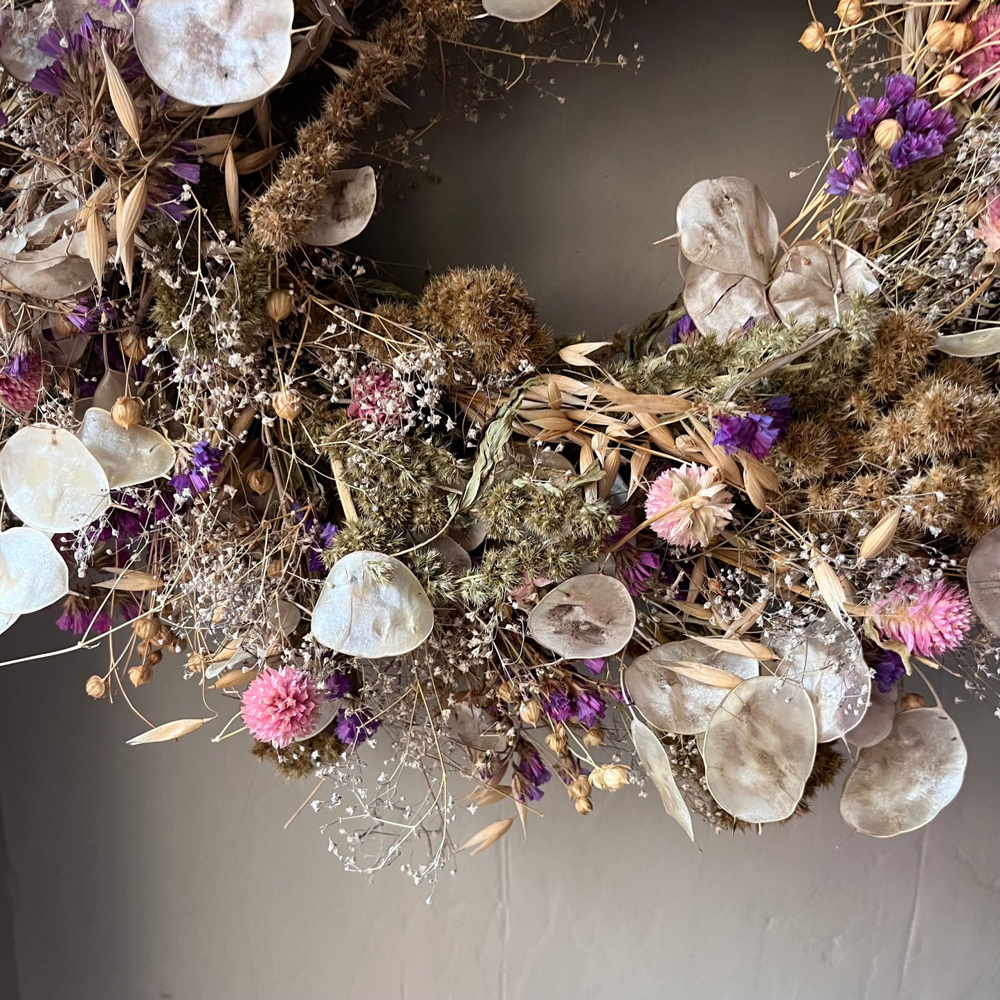 Floral Summer wreath | Dried flowers - 34cm