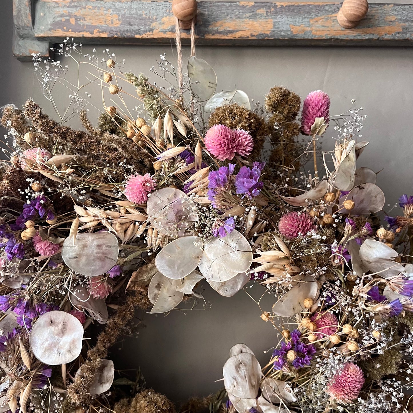 Floral Summer wreath | Dried flowers - 34cm