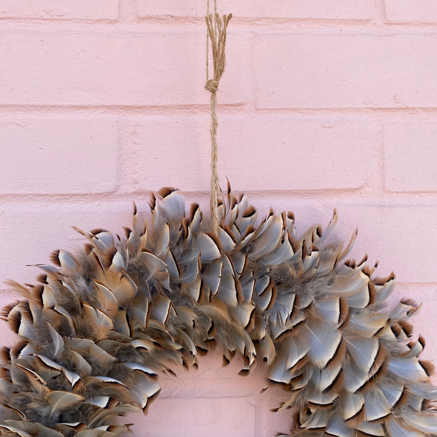 Winter wreath | Feather wreath | Farmhouse decor | 30-35cm