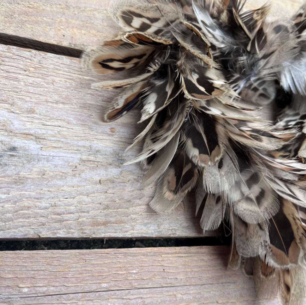 Feather Tree decoration- Farmhouse Christmas decor: 13cm